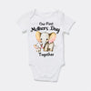Our First Mothers Day Together Tshirt - Elephant & Baby Matching