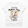 Our First Mothers Day Together Tshirt - Elephant & Baby Matching
