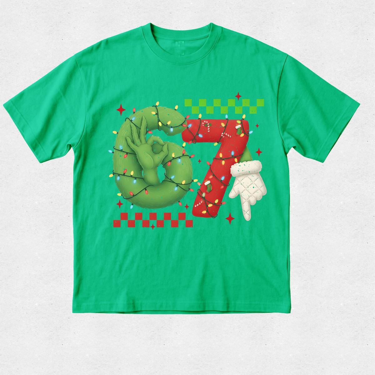 Grinch Hands 6 7 - Christmas Tshirt