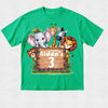 Jungle Safari Animal Birthday Tshirt