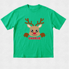 Reindeer Peeking - Personalised Christmas Tshirt