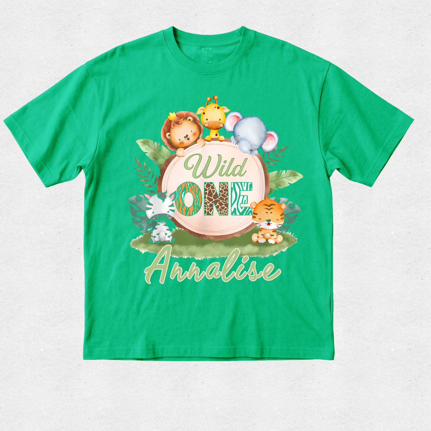 Wild One Tshirts - Family Matching Birthday Safari Theme