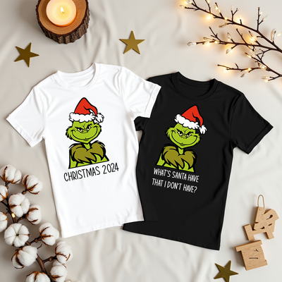 Funny Grinch Christmas t-shirt for adults and kids – festive holiday design
