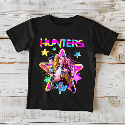 Netflix inspired Huntrix Pop Group Stars K-Pop Demon Hunters tee