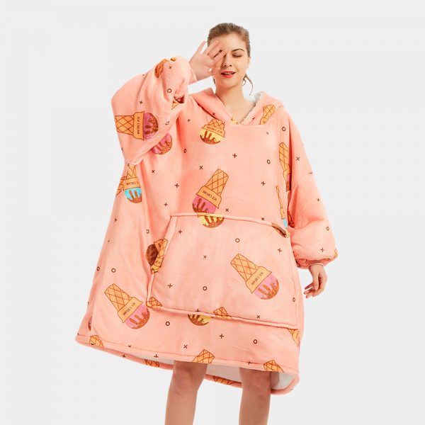 Oversized Wearable Blanket Hoodie – Plush & Personalised