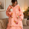 Oversized Wearable Blanket Hoodie – Plush & Personalised - Ice Cream