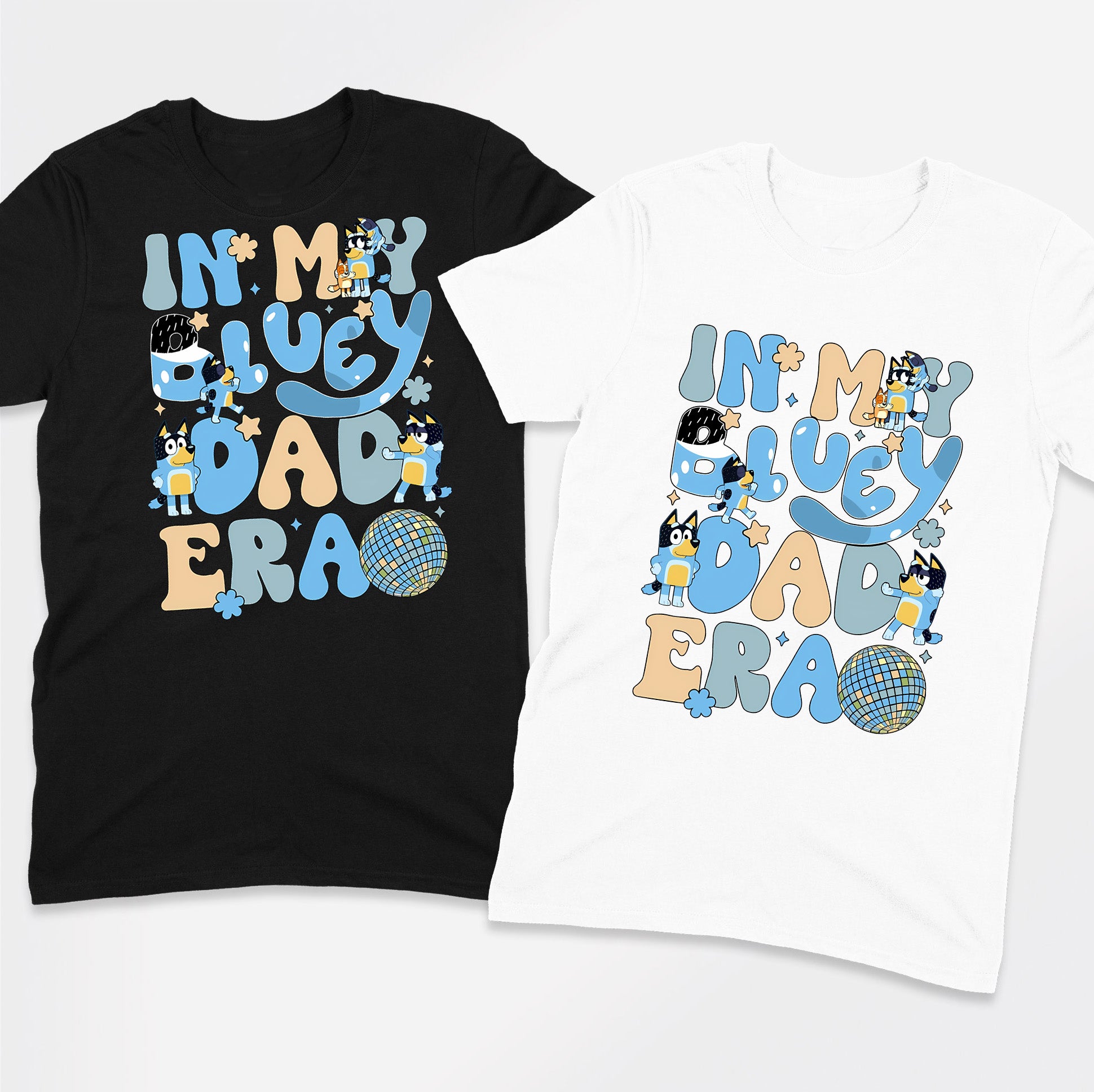 Fun dad life graphic tee with Bandit from Bluey