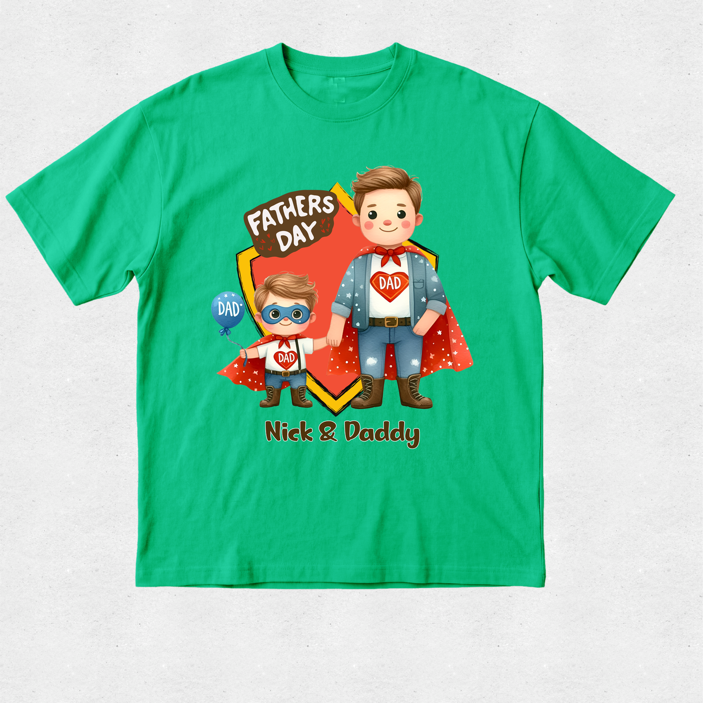 Superhero Dad Series 2 - Fathers Day Matching Tshirt
