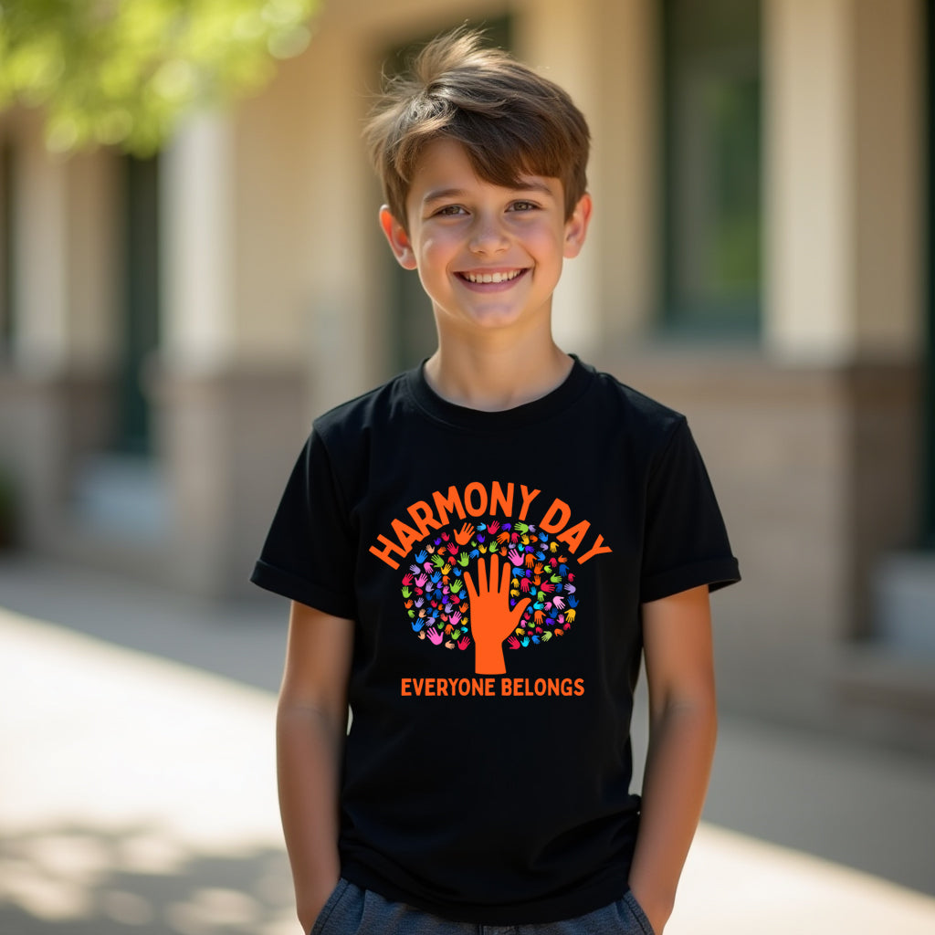 Tree of Hands - Harmony Day Tshirt - Everyone Belongs