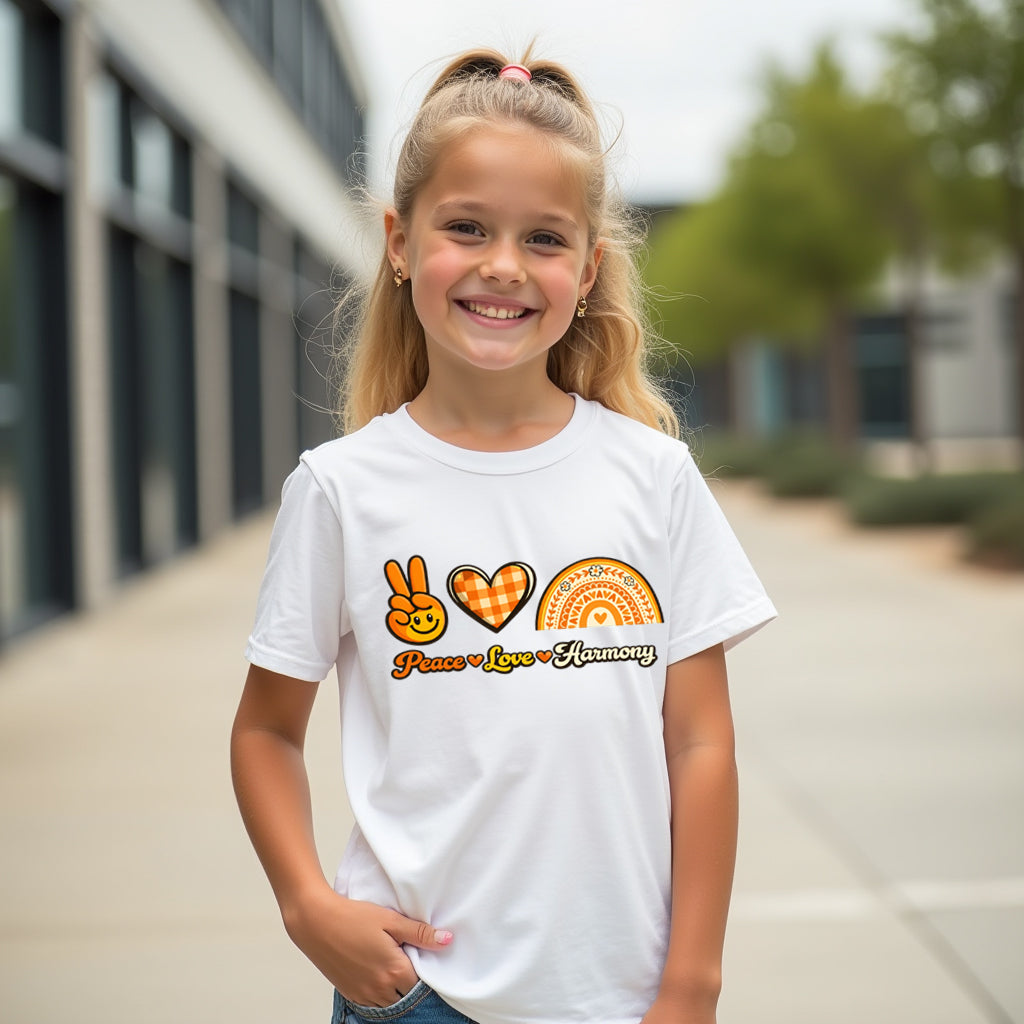 Peace and Love - Harmony Day Tshirt - Everyone Belongs