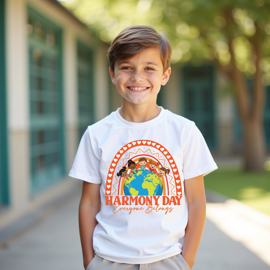 World Harmony - Harmony Day Tshirt - Everyone Belongs