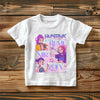 K-Pop Demon Hunters t-shirt with Huntrix pop group artwork in alternate arrangement