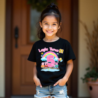 Muddy Puddles Peppa Pig Inspired Birthday T-Shirt