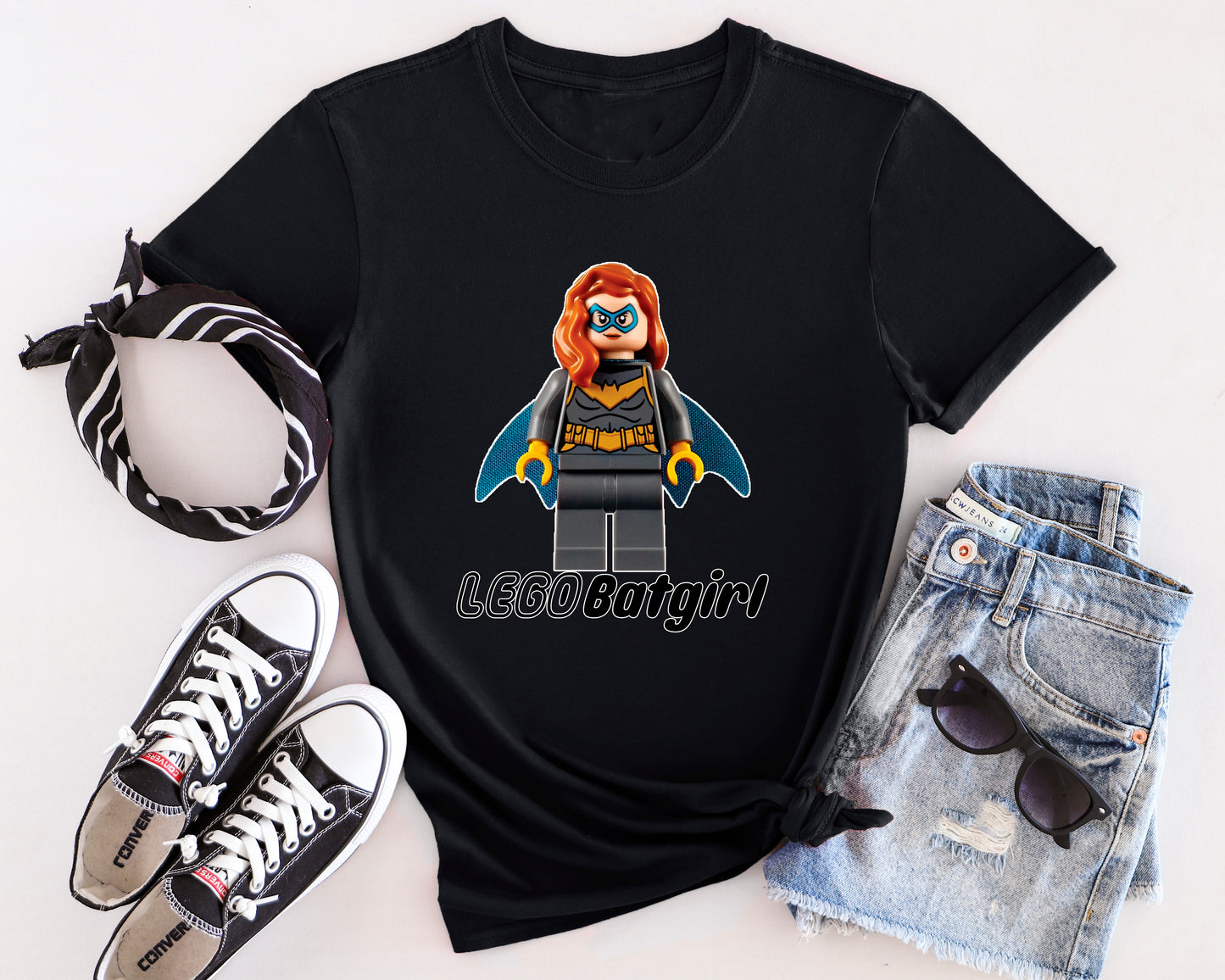 Lego Batgirl, Batman and Robin Inspired Tshirt