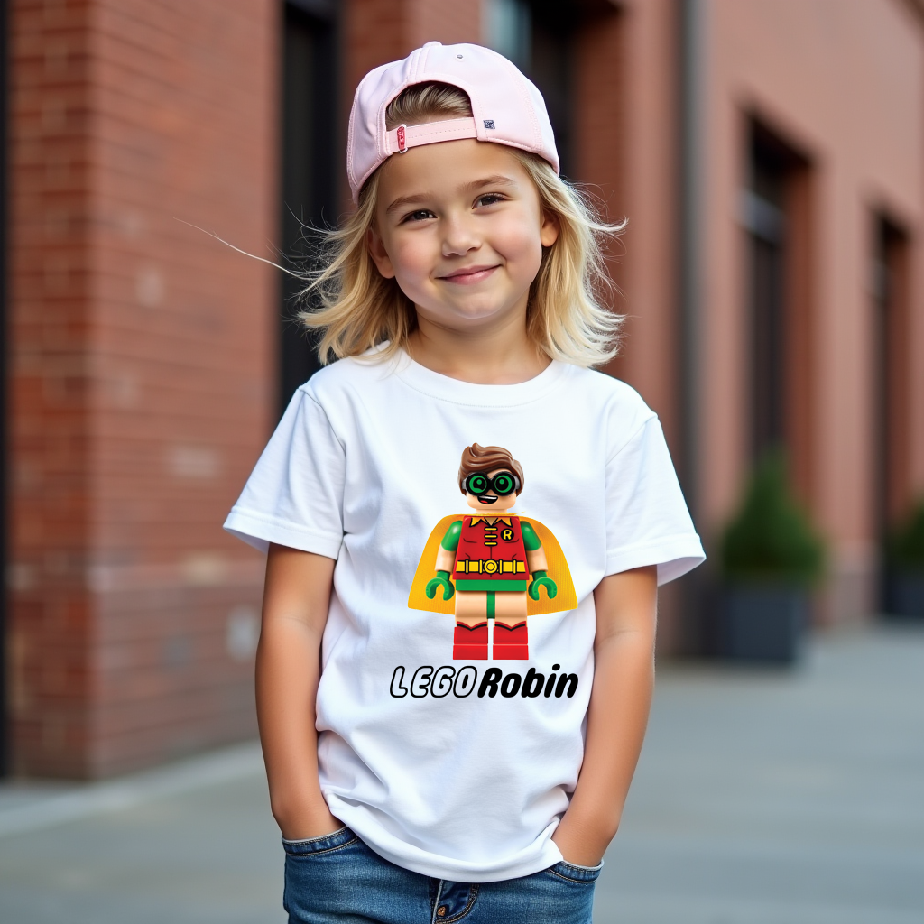 Lego Batgirl, Batman and Robin print – personalised with child’s name option