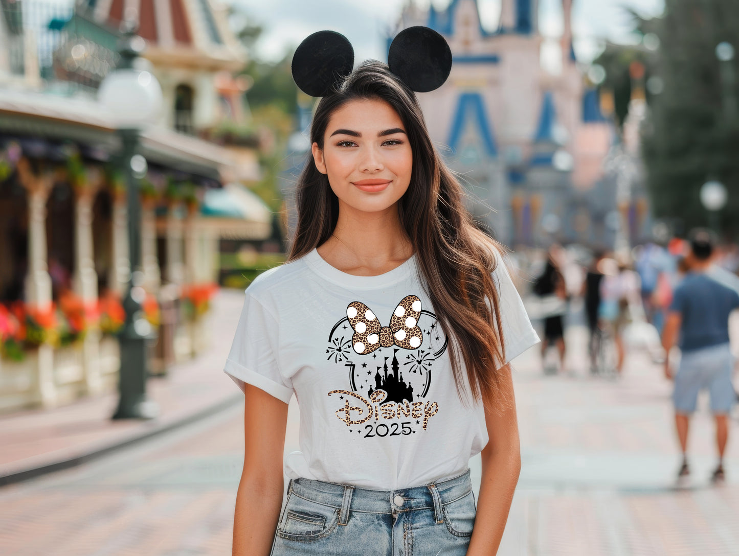 Disney inspired Castle Collection t-shirt – styled outfit flat lay