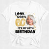 Birthday Age Custom Photo Face Tshirt