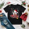 Christmas character faces t-shirt for family holiday outfits