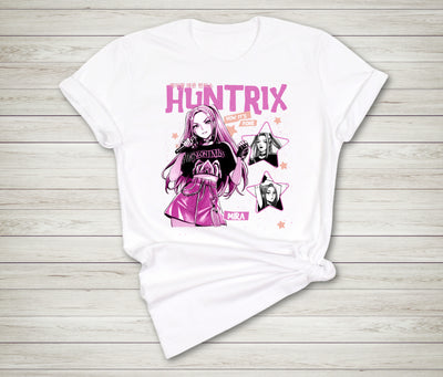 Mira K-pop inspired graphic t-shirt flat lay view