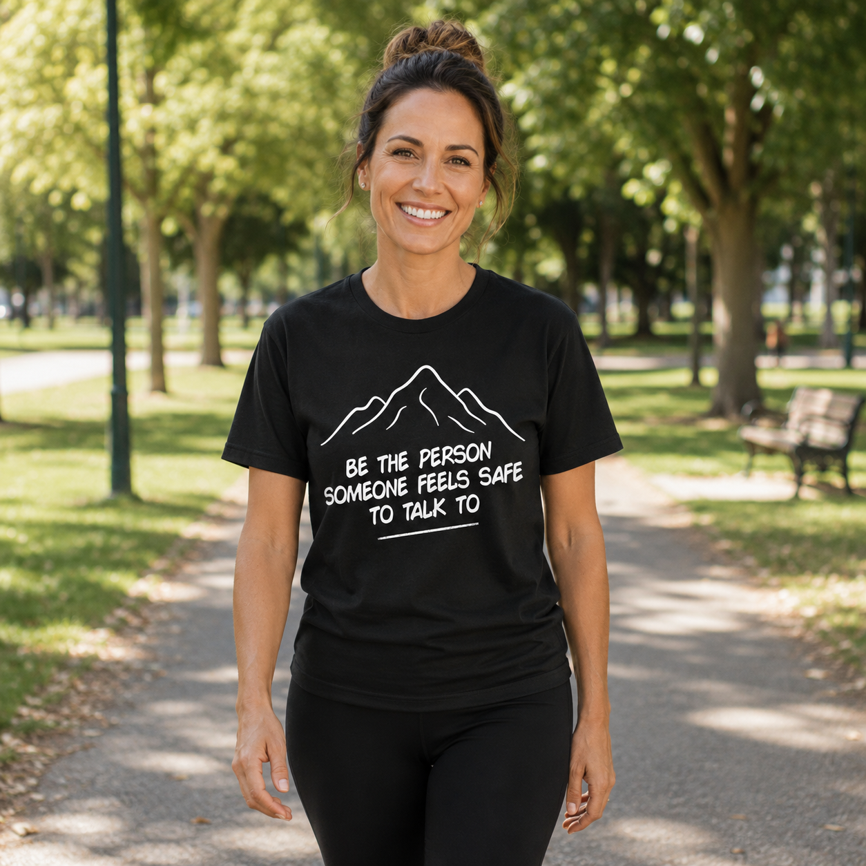 Be The Person Someone Feels Safe To Talk To - Mental Health & Kindness Tshirt
