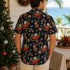 Christmas Button Up Shirt  – Navy