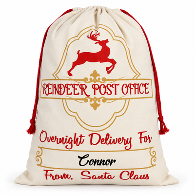 Christmas Sacks Personalised - Reindeer Post