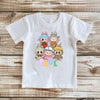 Custom Name Labubu Inspired Tee in white cotton