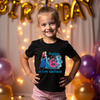 Elsa & Anna design on birthday shirt showing colorful Frozen artwork and soft fabric texture
