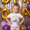  Peppa Pig inspired kids birthday t-shirt with personalised name