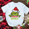 Custom Name Grinch Christmas Tshirt with personalisation option