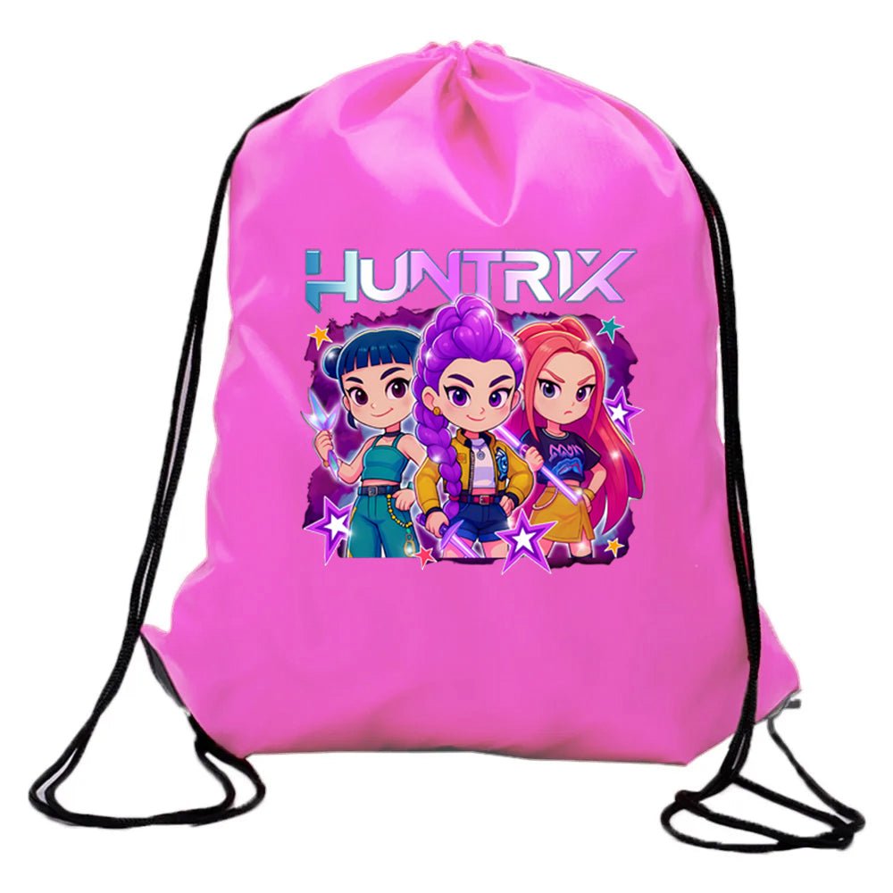 Huntrix KPop Idols – Demon Hunter Inspired Drawstring Backpack