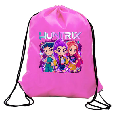 Huntrix KPop Idols – Demon Hunter Inspired Drawstring Backpack