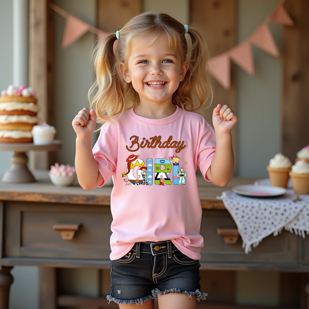 Bullseye Birthday Girl or Boy Toy Story Inspired Tshirt