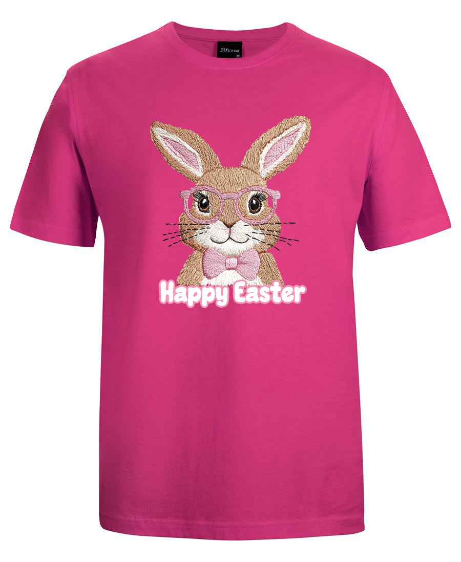 Happy Easter Cute Bunny Rabbit T-Shirt -  Stitched Style Tee