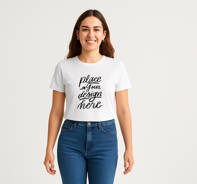Custom t-shirt with personalised text only – DIY design your own shirt