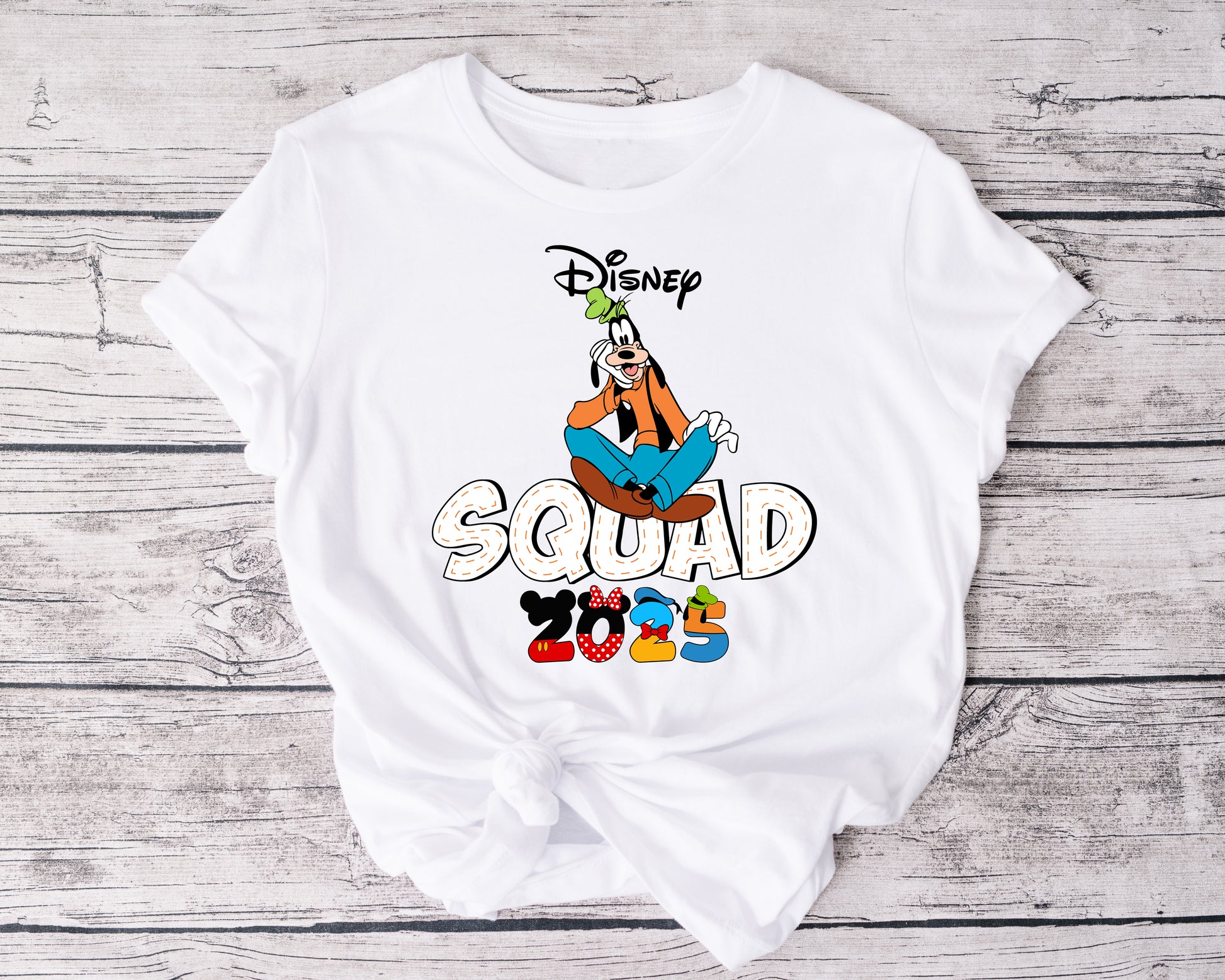 Character Squad tee – casual Disney park day outfit with shorts