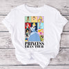 Fairytale Princess Eras Tour tshirt flat lay – classic Disney princess design