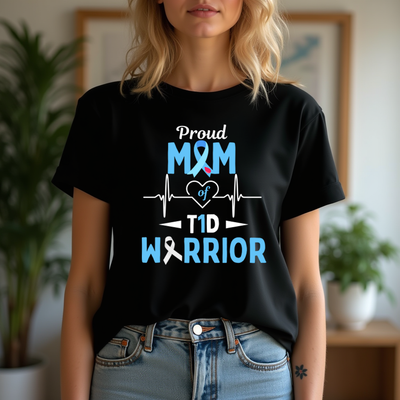 Proud Mum of T1D Warrior Tshirt