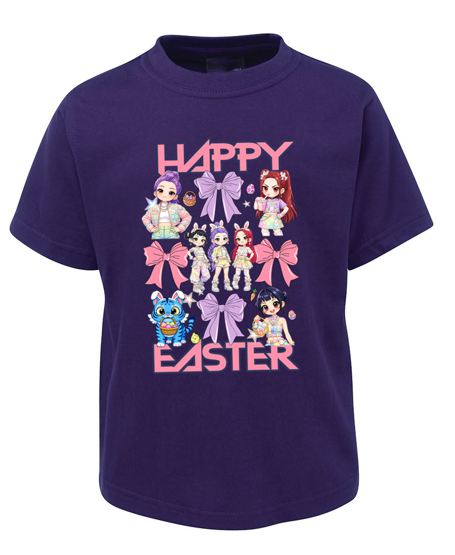 Happy Easter Kpop Demon Hunters Inspired Bows TShirt