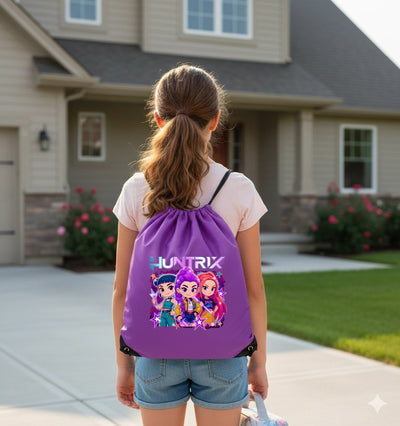 Huntrix KPop Idols – Demon Hunter Inspired Drawstring Backpack