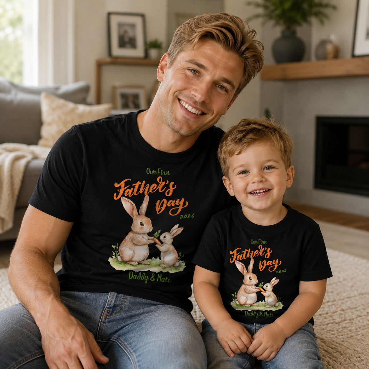 Peter Rabbit - Our First Fathers Day Matching Tshirt