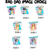 Rad Dad & Matching Family – Bluey Inspired Tshirt