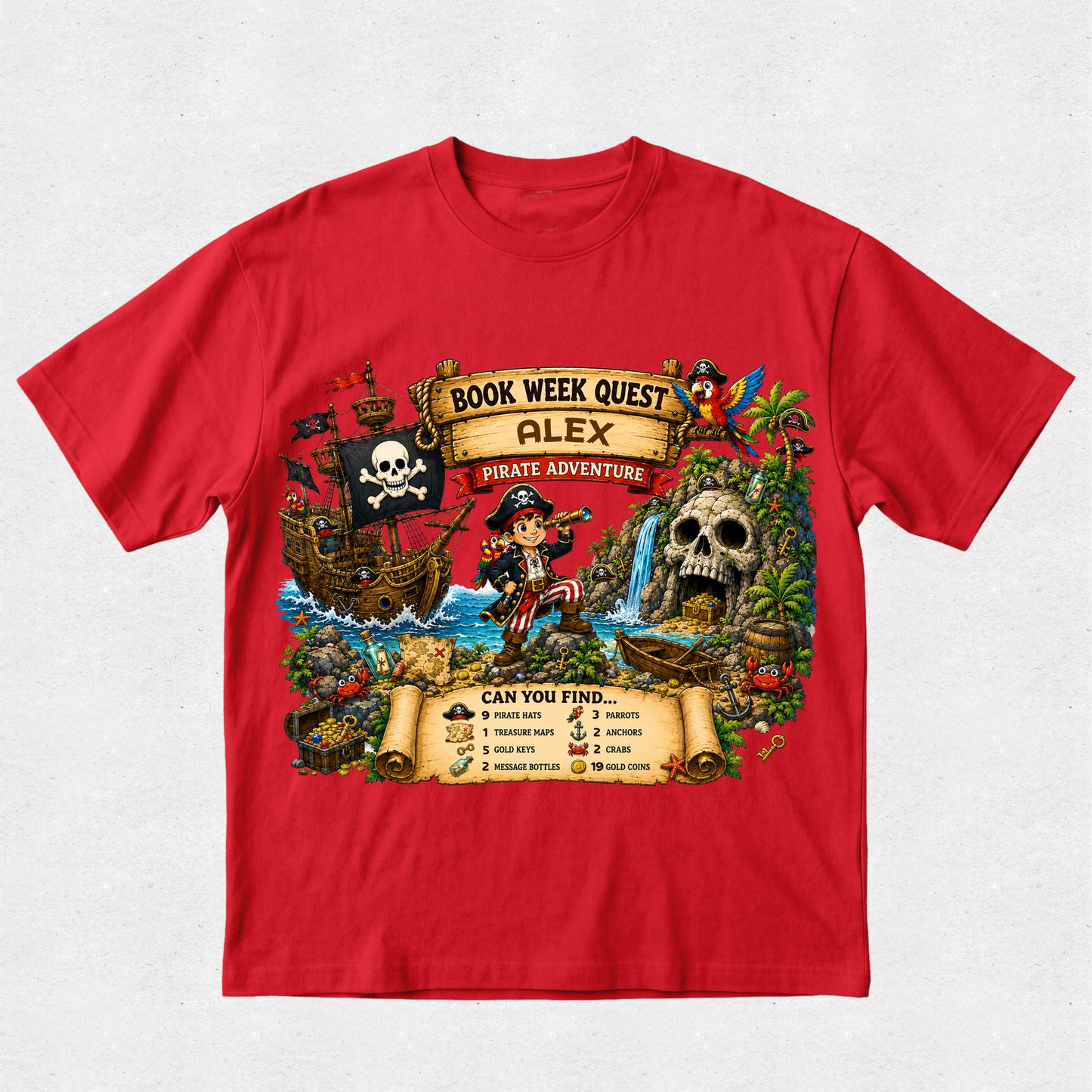 Interactive Book Week Quest Tshirt - Pirate