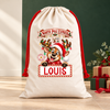 Personalised Christmas Santa Sack – North Pole Express - Reindeer