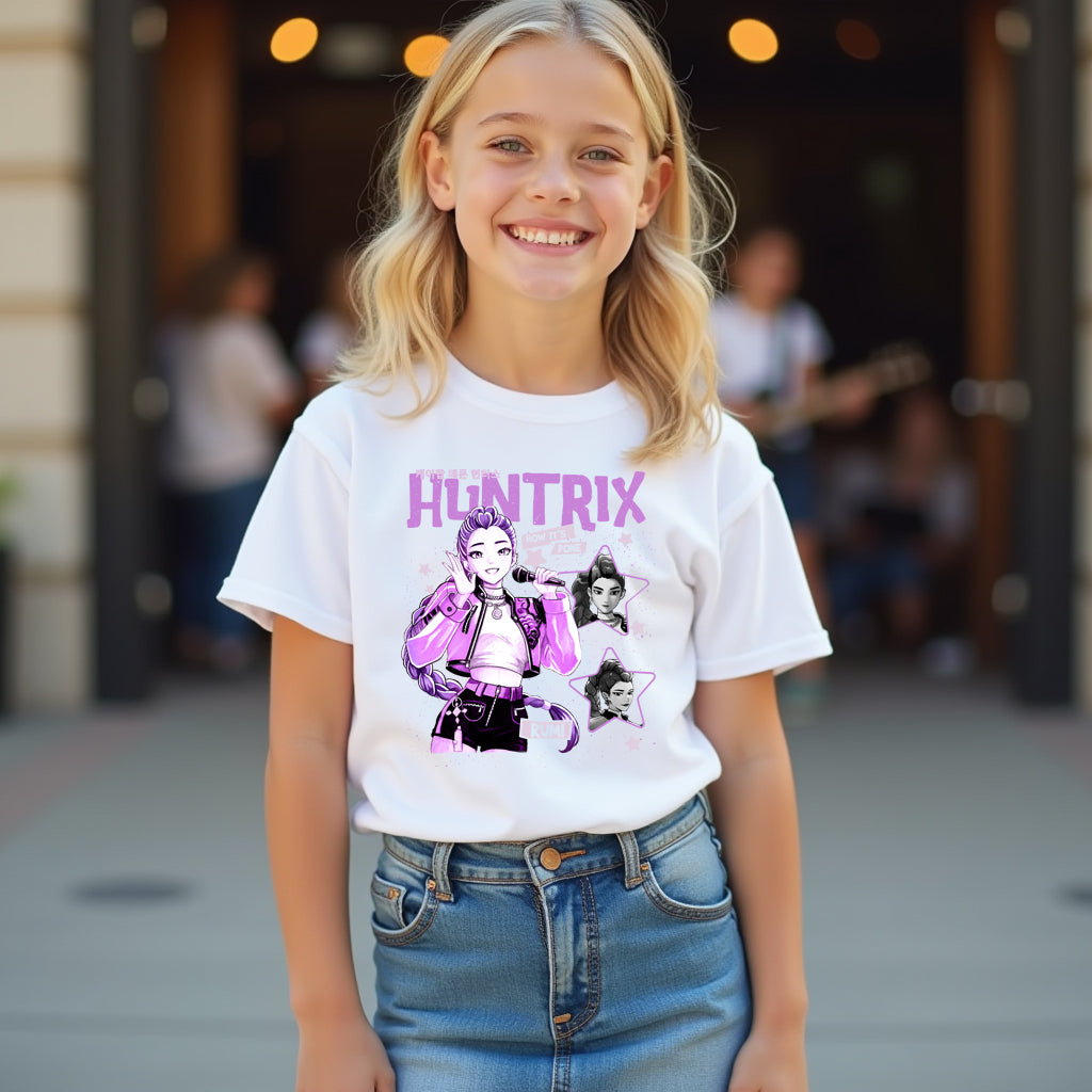 K-Pop Rumi Concert Poster Style t-shirt featuring Demon Hunters design