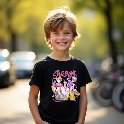 Saja Boys t-shirt with K-Pop Demon Hunters Netflix inspired design