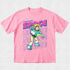 Pink t-shirt with Buzz Lightyear graphic and 'I need some space' text on a light gray background