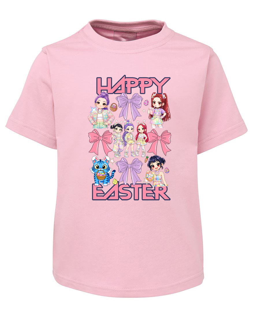 Happy Easter Kpop Demon Hunters Inspired Bows TShirt