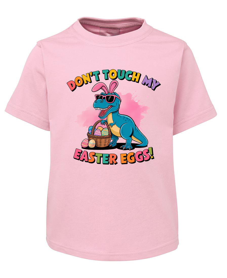 Cute Easter Dinosaur T-Shirt - Don't Touch My Easter Eggs Tee