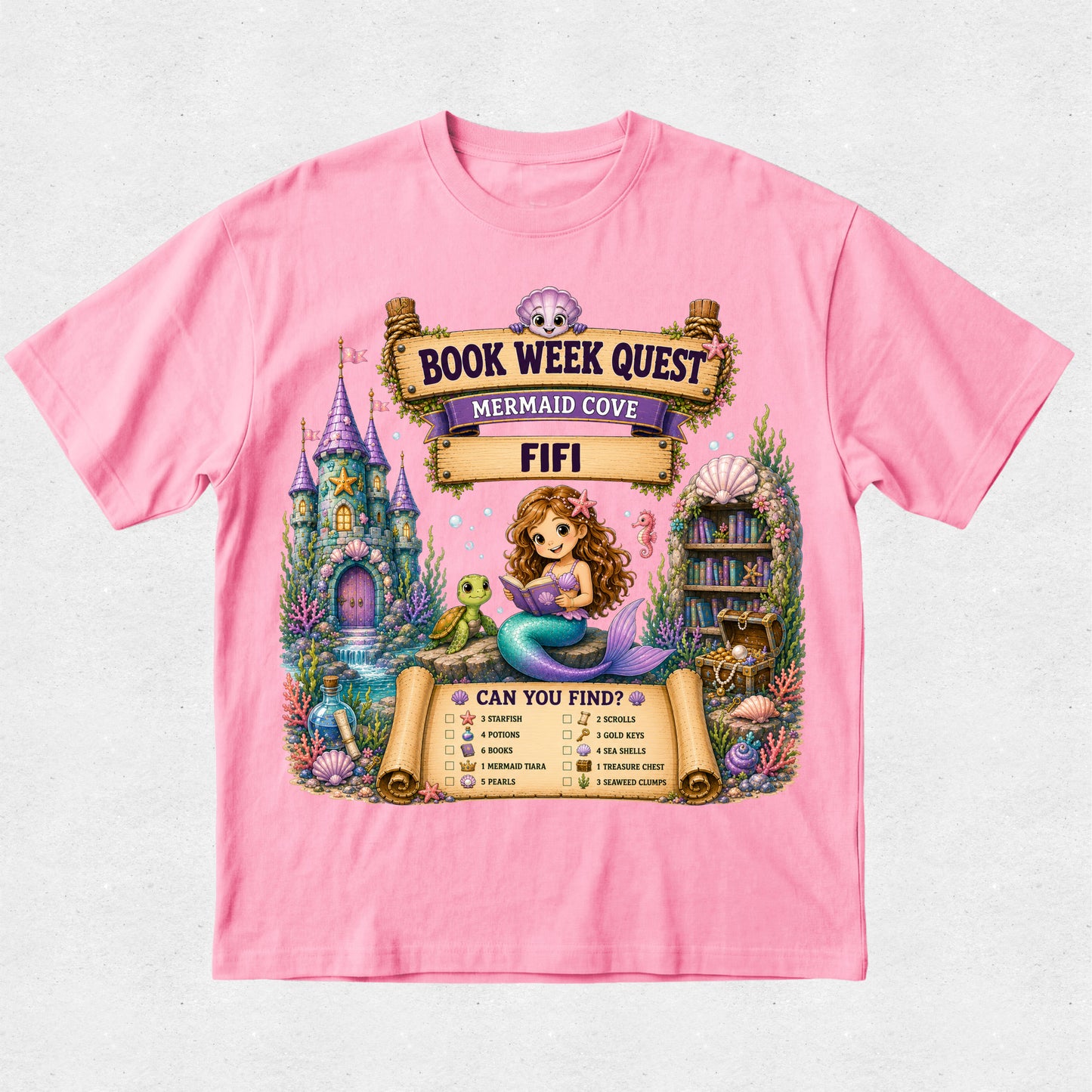 Interactive Book Week Quest Tshirt - Mermaid
